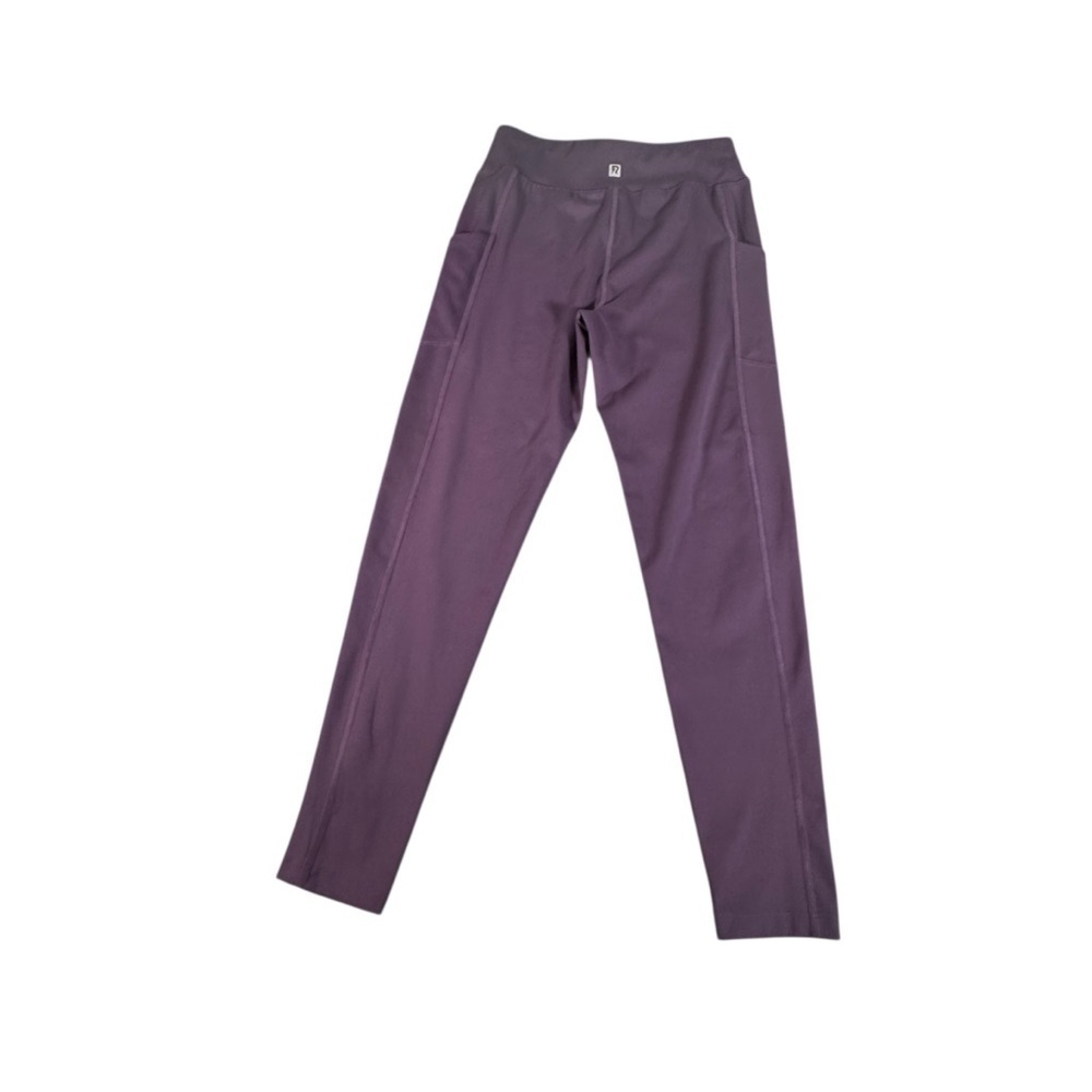 Runway Quick Dry Purple Leggings XL 16-18 Moisture Wicking Stretch Pockets